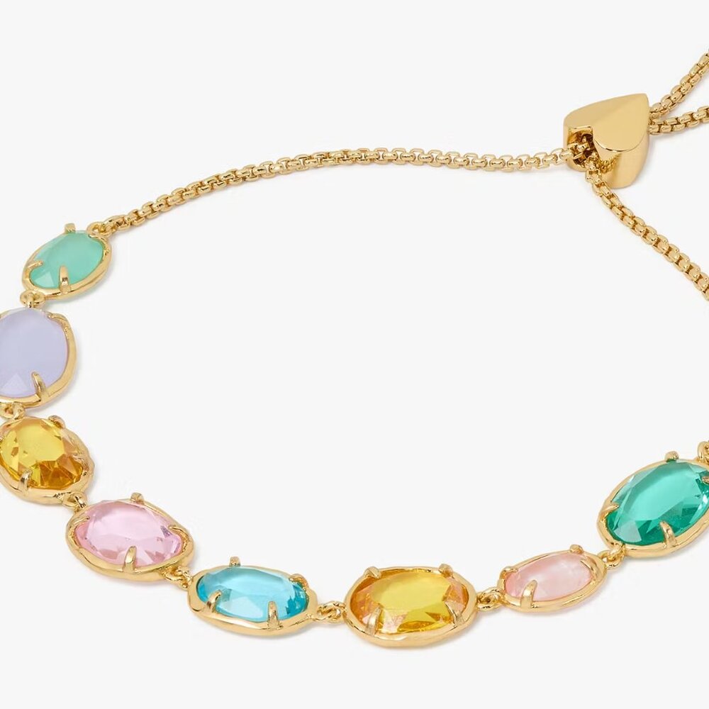 NWT kate spade new york Gold-Tone High Shine slider Bracelet NEW